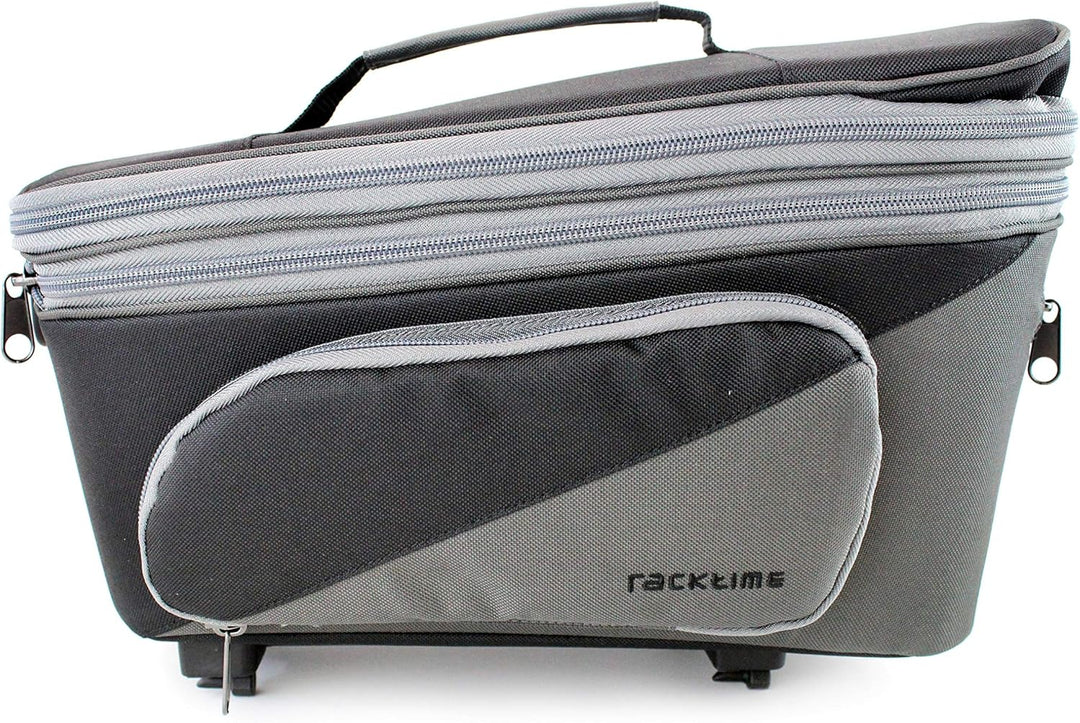Racktime Unisex – Erwachsene Talis plus Gepäckträgertasche, schwarz, 1size Single, Single