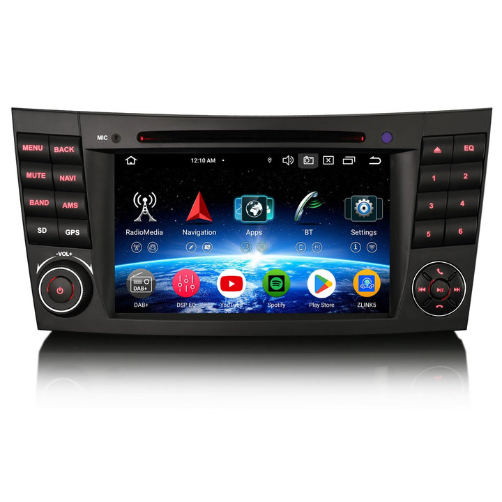 Erisin 7 Zoll 8-Kern 4GB+64GB Android 14 Autoradio GPS Navigation Für Mercedes Benz E Klasse W211 CL