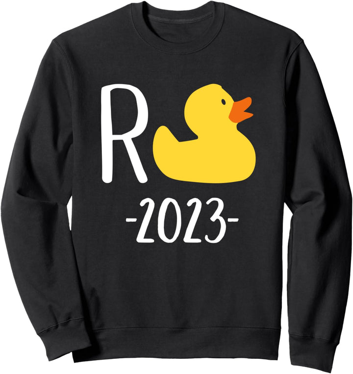Rente 2023 mit Ente für Rentner und Rentnerin Sweatshirt