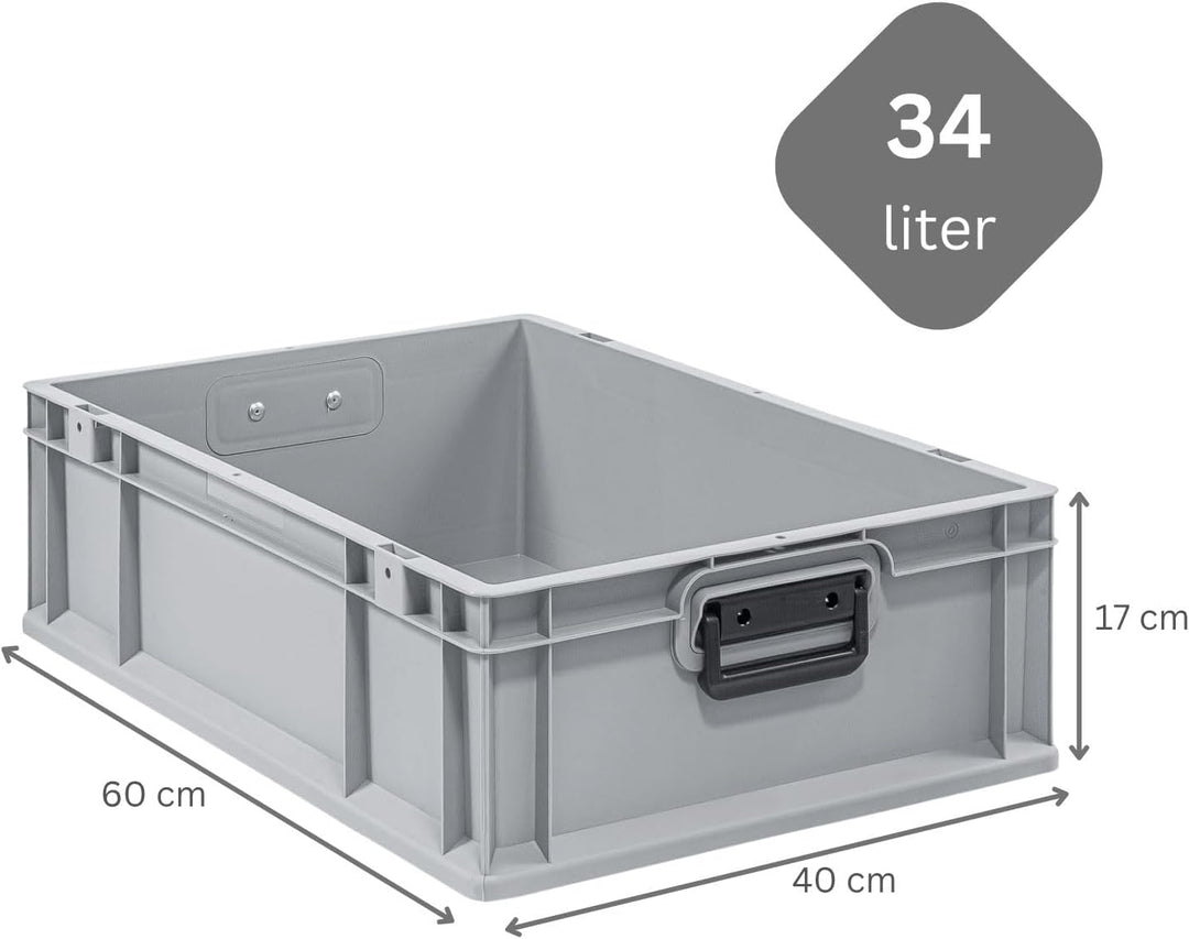 Mega Deal | 10x Proregal Eurobox NextGen Portable Duo |HxBxT 17x40x60cm HxBxT 17x40x60cm Grau, HxBxT