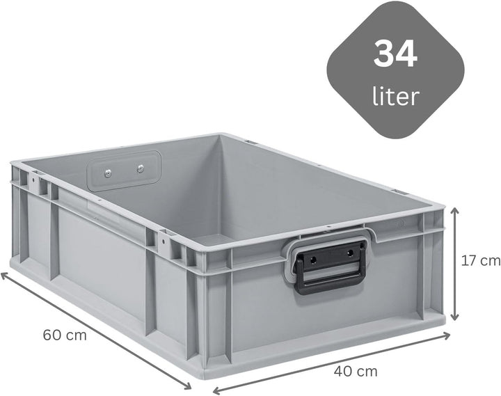 Mega Deal | 10x Proregal Eurobox NextGen Portable Duo |HxBxT 17x40x60cm HxBxT 17x40x60cm Grau, HxBxT