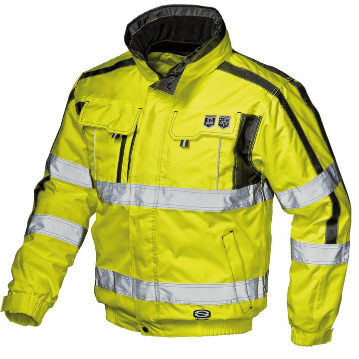 Sir Safety System MC4125E13X Contender Warnschutz-Pilotenjacke, Warngelb, Grösse 3X 3XL, 3XL