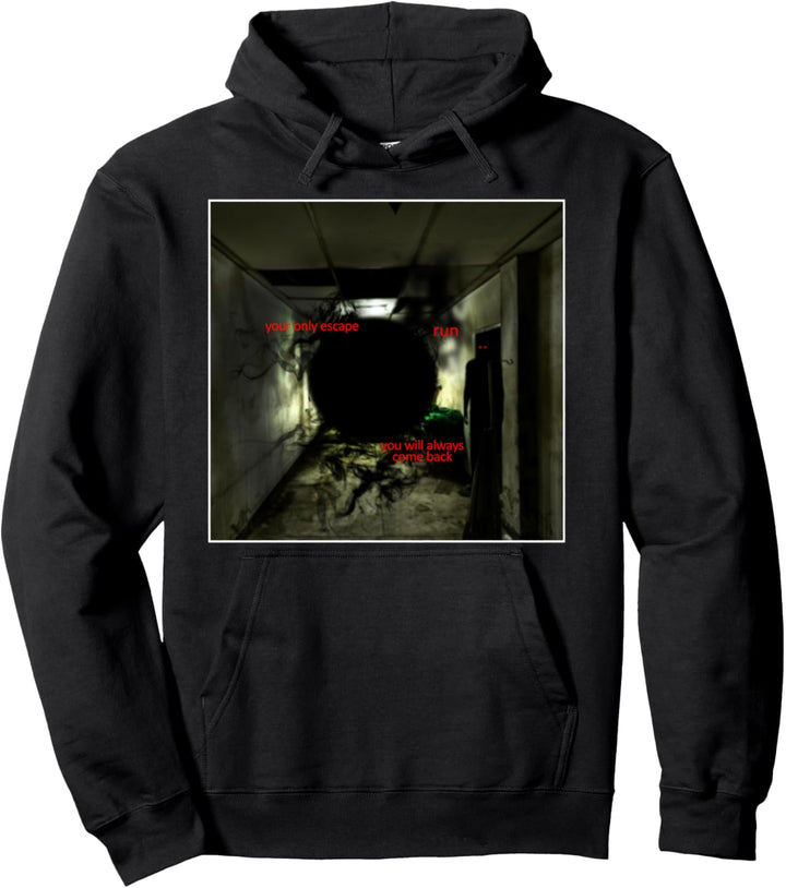 Weirdcore Aesthetic Oddcore Your Only Escape Alternative Alt Pullover Hoodie