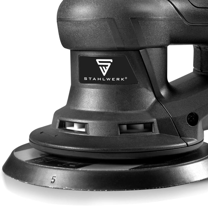 STAHLWERK Exzenterschleifer ES-150 ST – starker Handschleifer 350 W, leistungsstark und vibrationsar