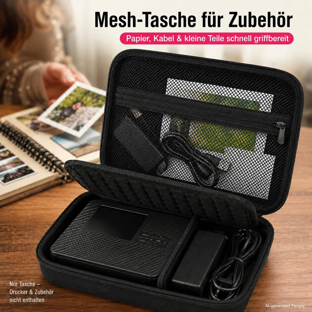 casmilee Hart Tasche für Canon SELPHY CP1500/CP1300/CP1200 Mini Mobiler Fotodrucker und Farbtinten P