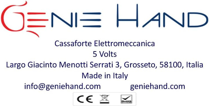 Genie Hand – Tresor mit Zeitschloss – B-Klasse-Schloss – Anti-Bounce-Technologie Gross mit Einwurfsc