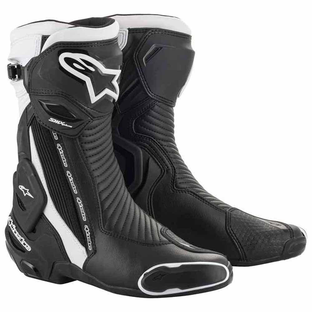 Alpinestars Herren Smx Plus V2 Boots Black/White/Fluo RedMotorcycle Clothing 43 EU Schwarz, 43 EU Sc