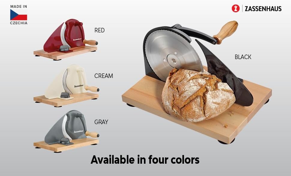 Zassenhaus Brotschneidemaschine manuell CLASSIC | Beige | Solinger Klingenstahl | Schnittstärken: 1-