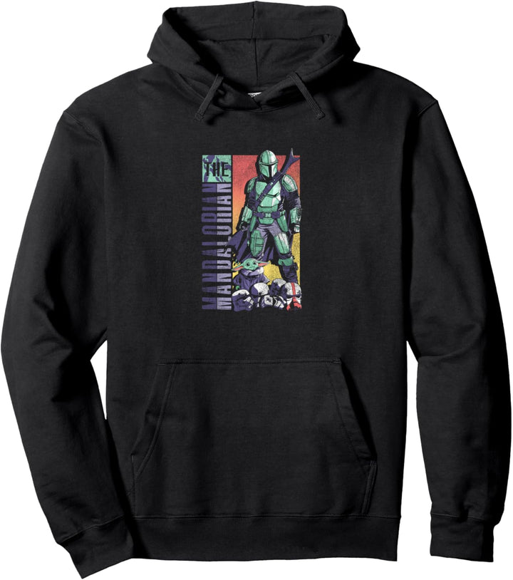 Star Wars: The Mandalorian &amp; The Child Comic Cover Pop Pullover Hoodie
