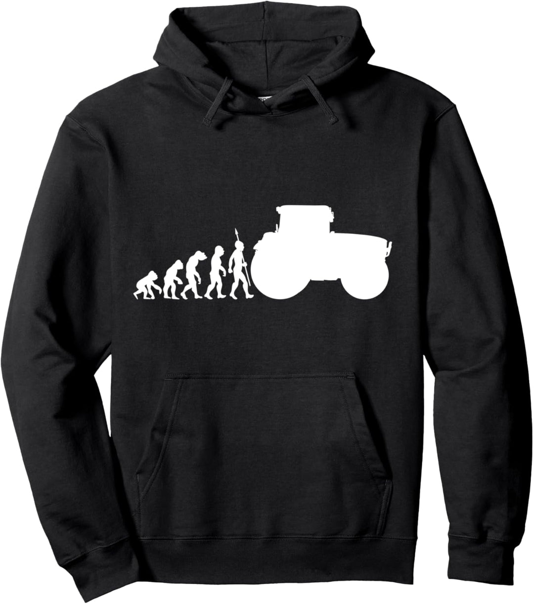 Evolution Traktor Bauer Landwirt Traktorist Trecker Lustig Pullover Hoodie