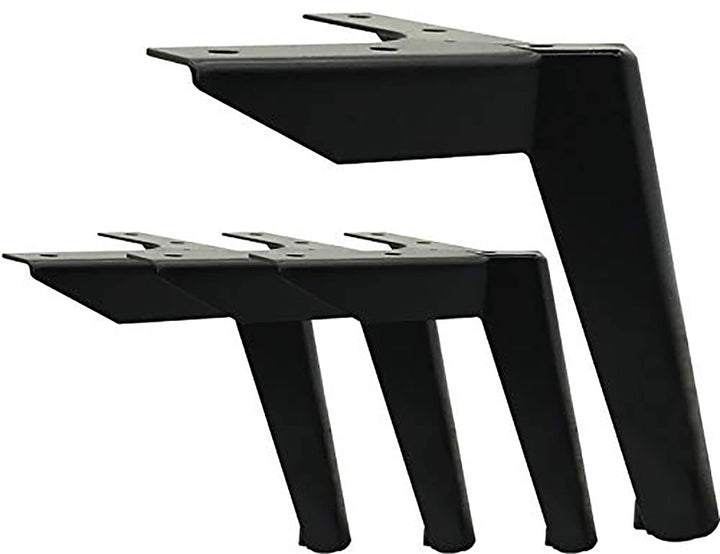 WZCMLJ 4 Stück Schwarz Möbelfüsse, 6" / 15cm Möbelfüsse Metall Schrankfüsse DIY Tischbeine Schrankfü