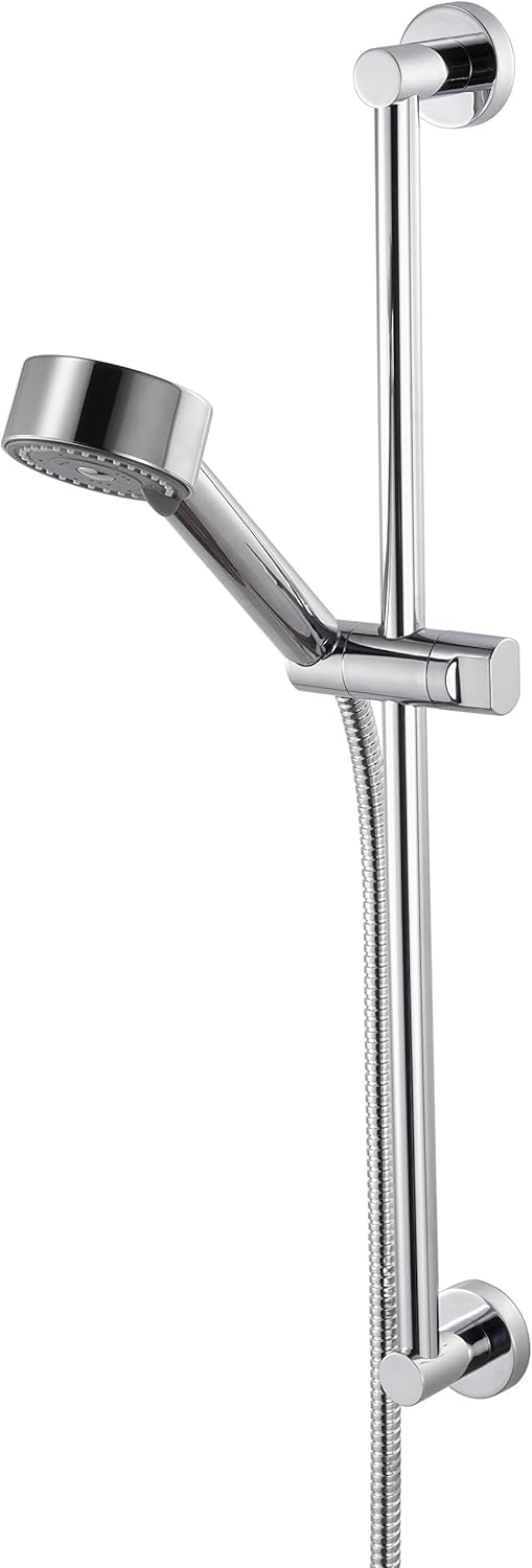 Haceka Kosmos Chrome 1123618, Duschwandstange inklusive Brause-Set