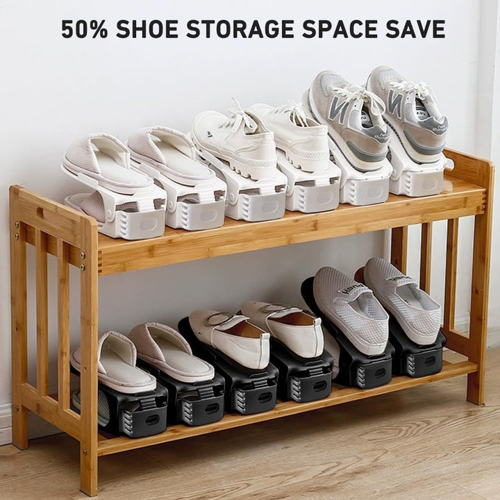 20 Stück Schuhstapler Platzsparend, Einstellbare Schuhstapler,Doppelschicht Schuhregal schuhregal fü