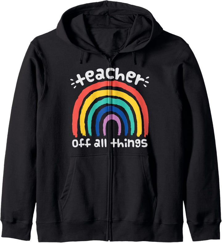 LEHRER ALLER DINGE Rainbow Teacher Student School Kapuzenjacke