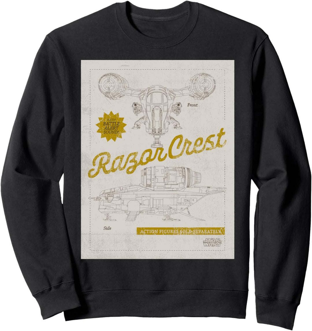 Star Wars The Mandalorian Razor Crest Schematic Sweatshirt