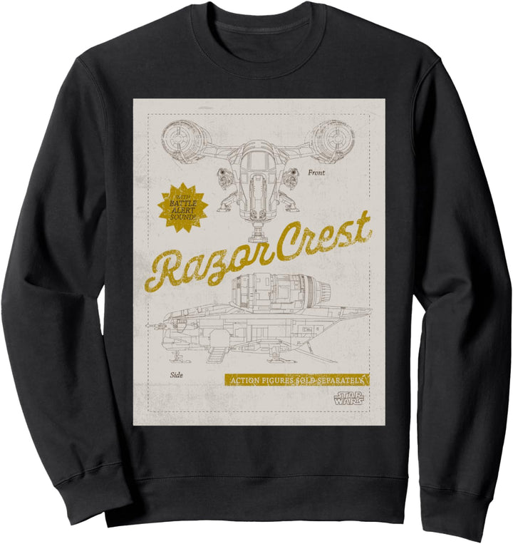 Star Wars The Mandalorian Razor Crest Schematic Sweatshirt