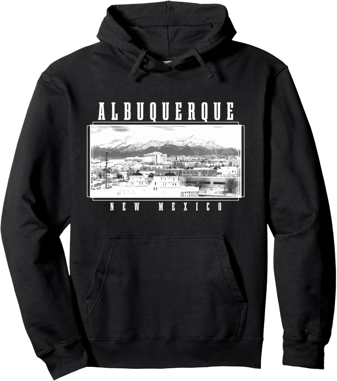 Albuquerque New Mexico Vintage Souvenir Skyline USA Amerika Pullover Hoodie