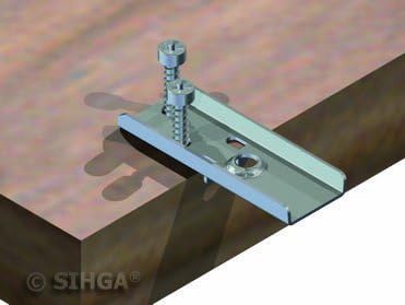Sihga Dielenfix II | DF 17 SIHGAMID | Terrassenbefestigung | 100 Stück DF 17 | ab 19 mm Dielenstärke