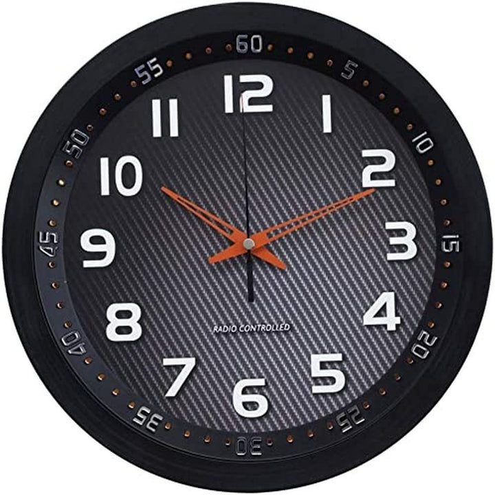 Technoline, WT 8972 Funk-Wanduhr, Ø 30cm, schwarz