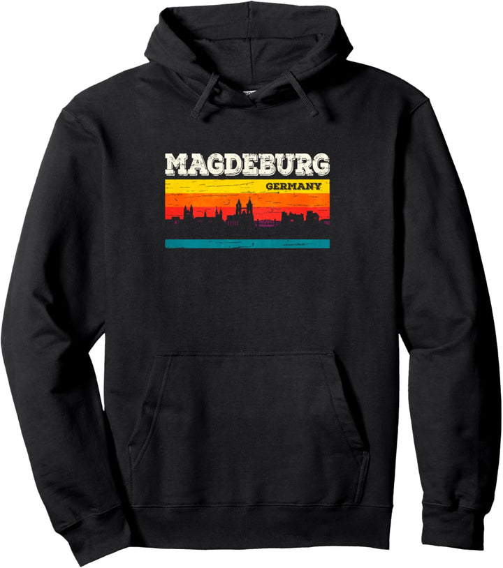 Magdeburg Skyline Sachsen Anhalt Lustiges Magdeburger Pullover Hoodie
