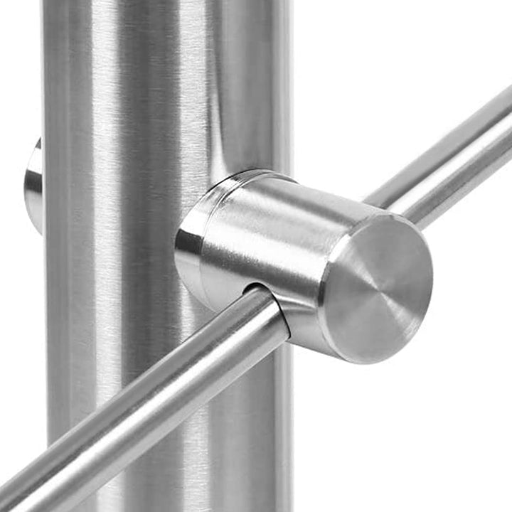 HENGMEI 80cm Treppengeländer Edelstahl-Handlauf Geländer Geländerstäben Terrassengeländer Bausatz Tr