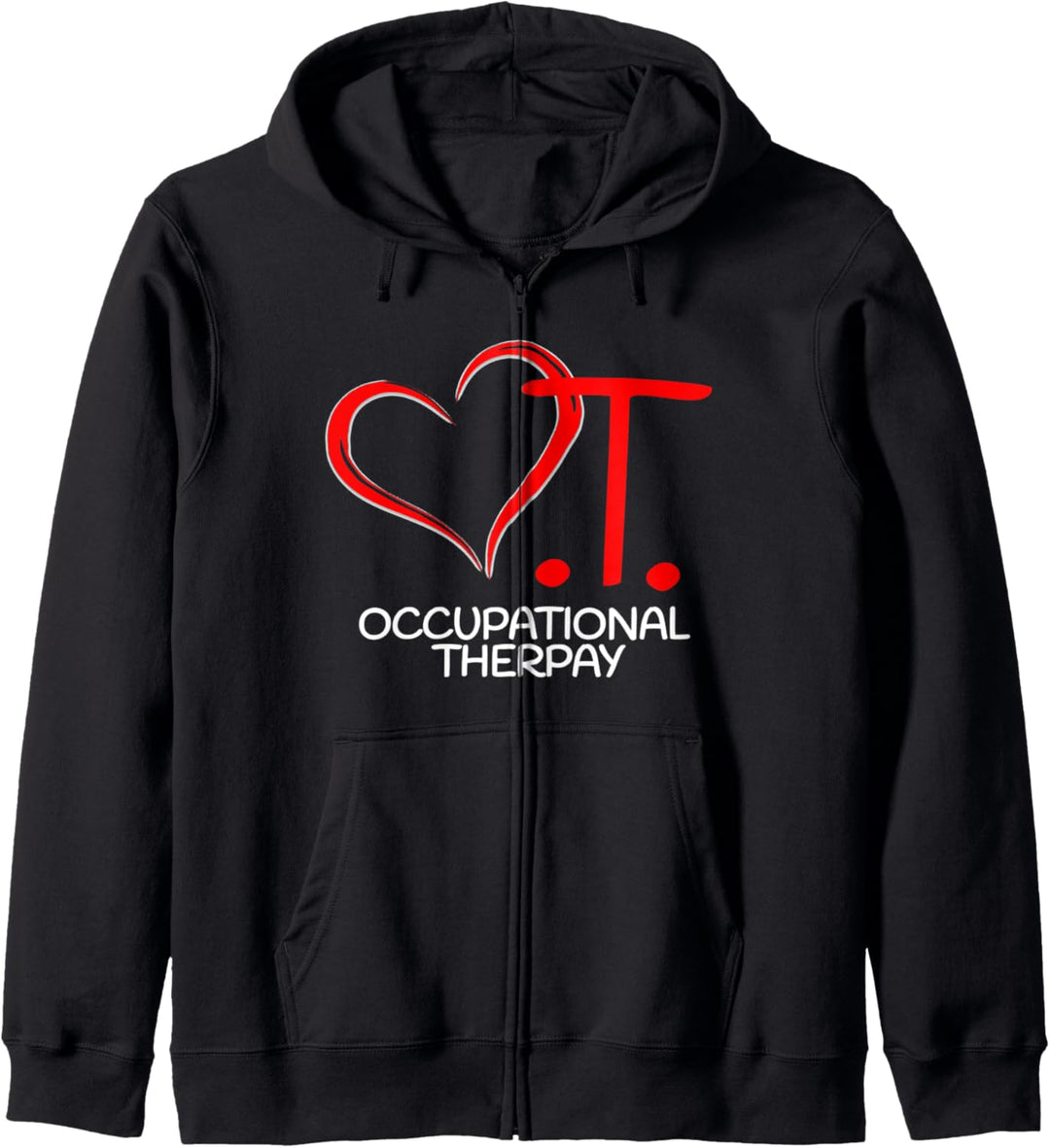 Herz OT Ergotherapie Therapeut Assistent Design Kapuzenjacke