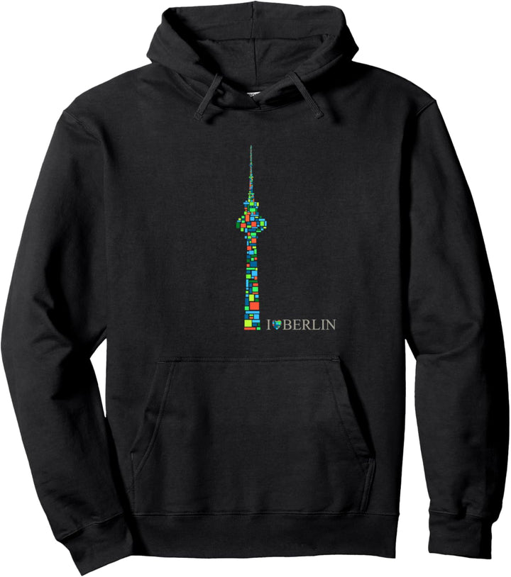 Berlin Design - Fernsehturm - I Love Berlin Pullover Hoodie