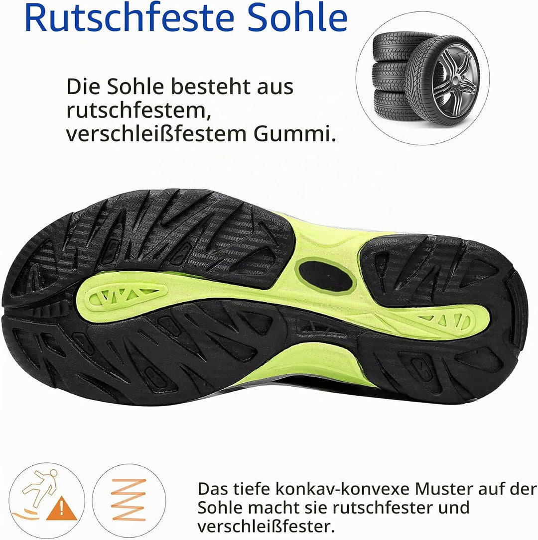 ZYLDK Herren Sandalen Leder Strand Trekkingsandalen Outdoorschuhe Sommer Wanderschuhe Männer Sport-O