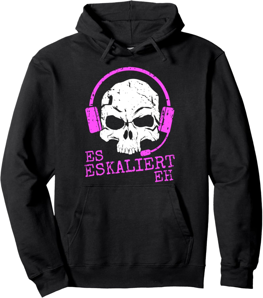 Es eskaliert eh Gamer Girl Zockerin Gamerin Geschenke Pullover Hoodie