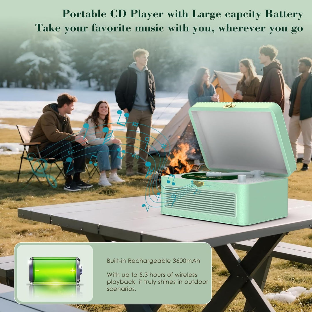 CD Player Tragbar Bluetooth: Kegaudio Radio mit CD-Player Tragbarer mit Lautsprecher Fernbedienung U
