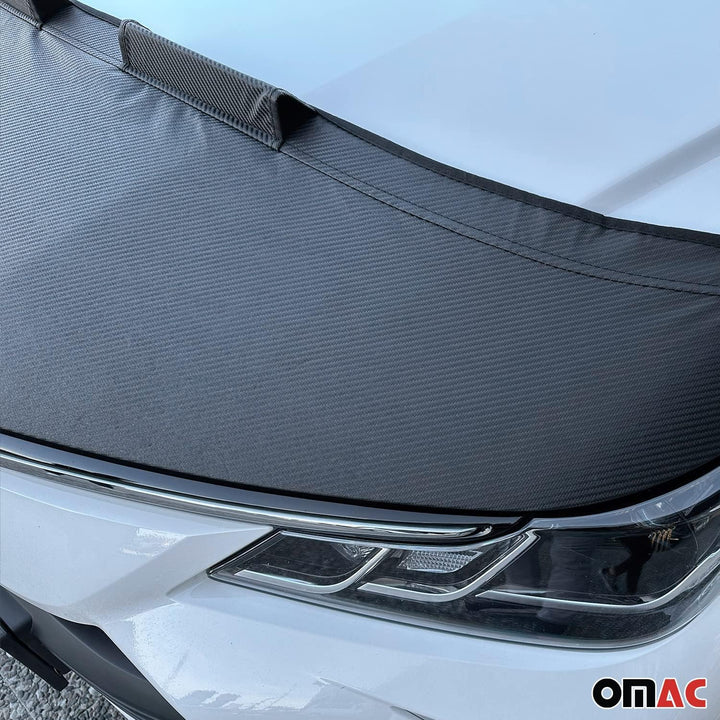 Haubenbra Bonnet Bra Steinschlagschutzmaske kompatibel mit BMW 3er E90 E91 FL 2008-2013 1x Halb Moto