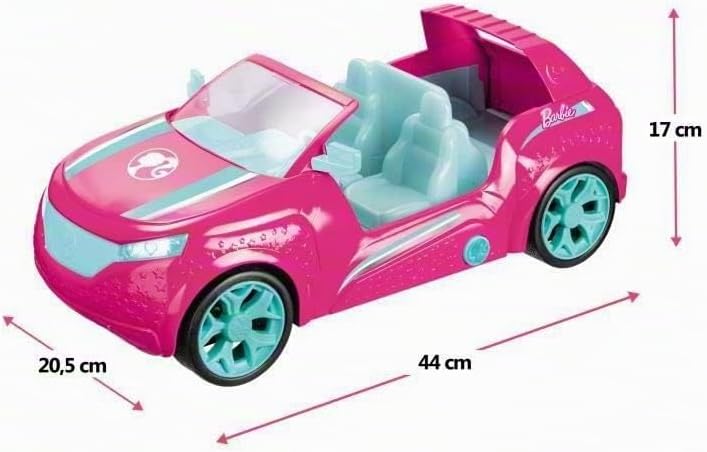 Mondo Motors 63647 Barbie Cruiser, ferngesteuertes Auto für Kinder mit Platz für 4 Puppen, 45 x 21 x