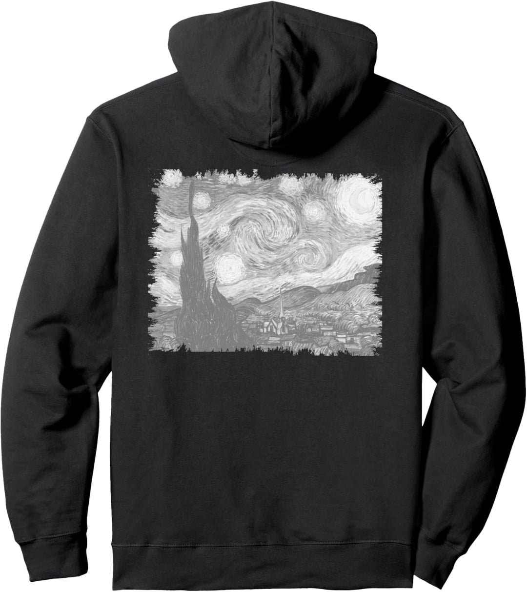 Berühmte Vintage Kunst: Van Gogh Sternennacht Remix Stilvoll Pullover Hoodie