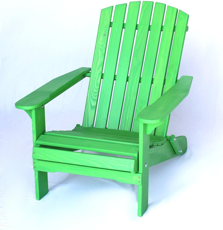 DanDiBo Strandstuhl Holz Grün Gartenstuhl klappbar Adirondack Deckchair, Grün