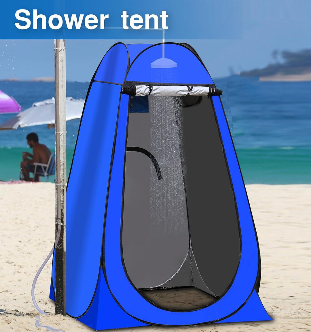 TUKAILAI Camping Toilettenzelt Duschzelt Pop Up Umkleidezelt Privatsphäre Toilette Umkleidekabine La