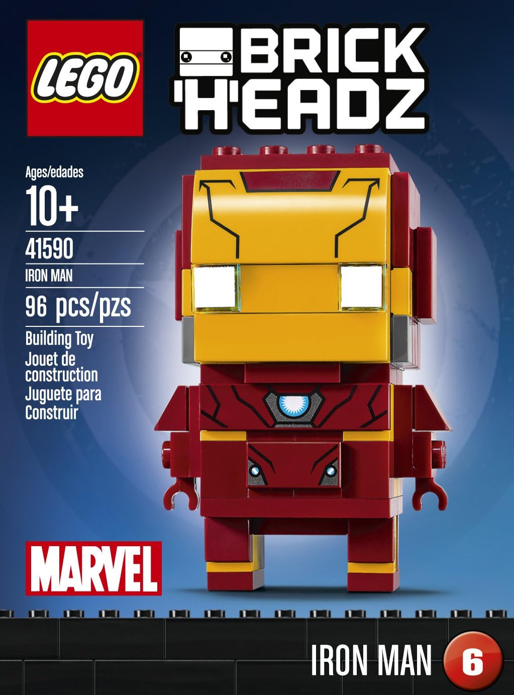 LEGO Brickheadz 41590 - "Iron Man Konstruktionsspiel, bunt 41590 Iron Man, 41590 Iron Man