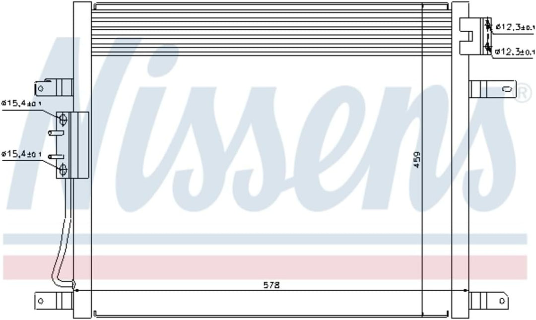 Nissens 94972 Kondensator, Klimaanlage