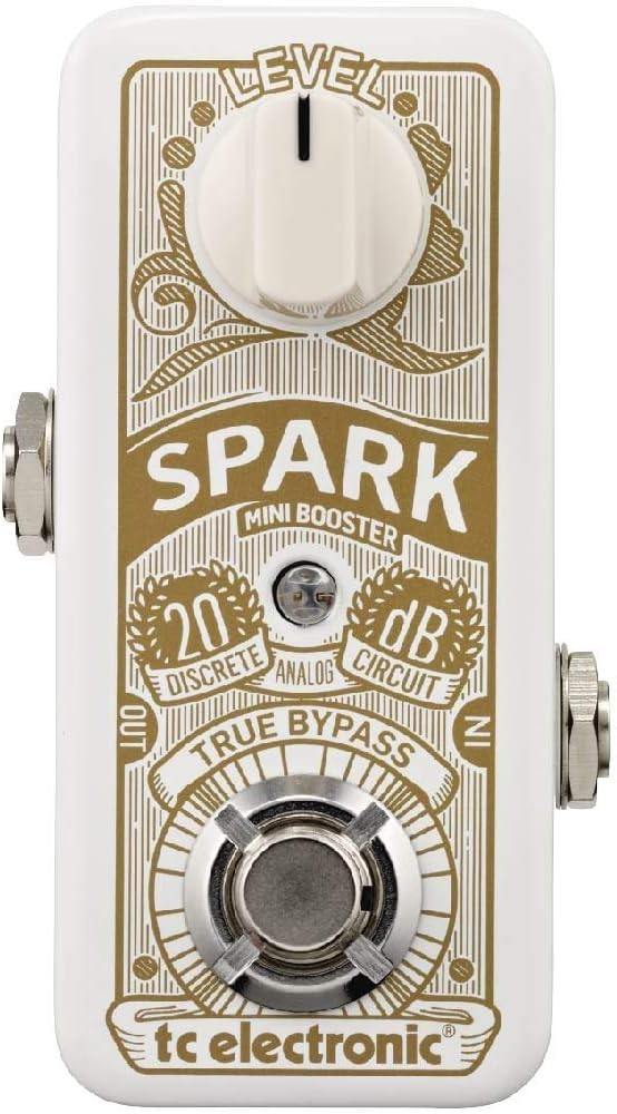 TC Electronic SPARK MINI BOOSTER Ultrakompaktes Booster-Pedal mit PrimeTime-Schaltung und vollständi