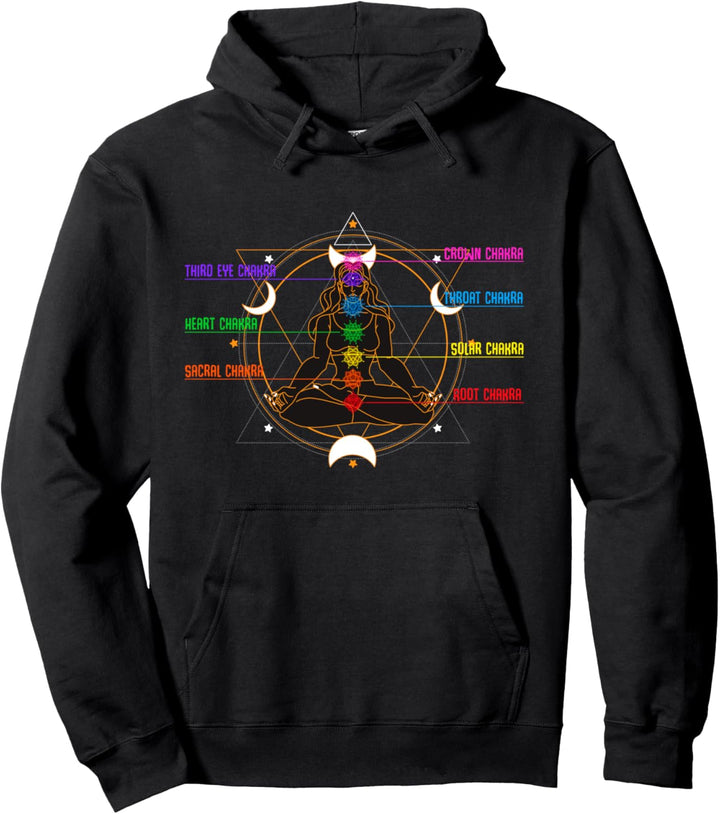 Meditation Chakras Yoga Spirituelles Esoterik Spirituell Pullover Hoodie
