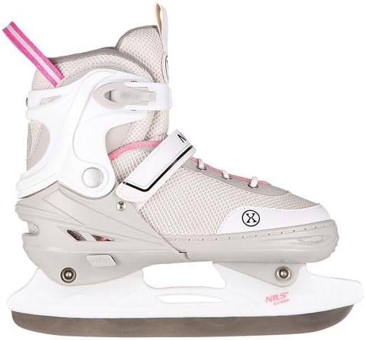 Nils Extreme 2-In-1 Inliner Eishockey Camille, Farbe:Grau-Rosa, Grösse:S(29-33)