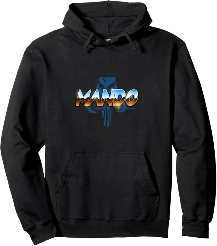 Star Wars Mando Chrome Logo Pullover Hoodie