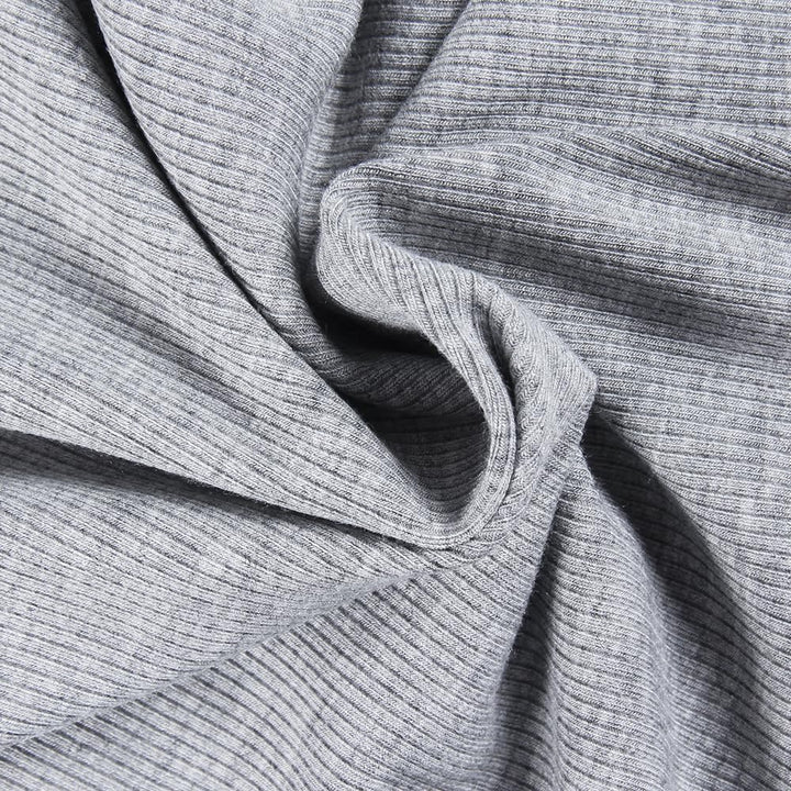 DUOEASE Langarmshirt Damen Rundhal Pullover Elegant Langarm Oberteile Rippshirt Tshirts Basic Tops G