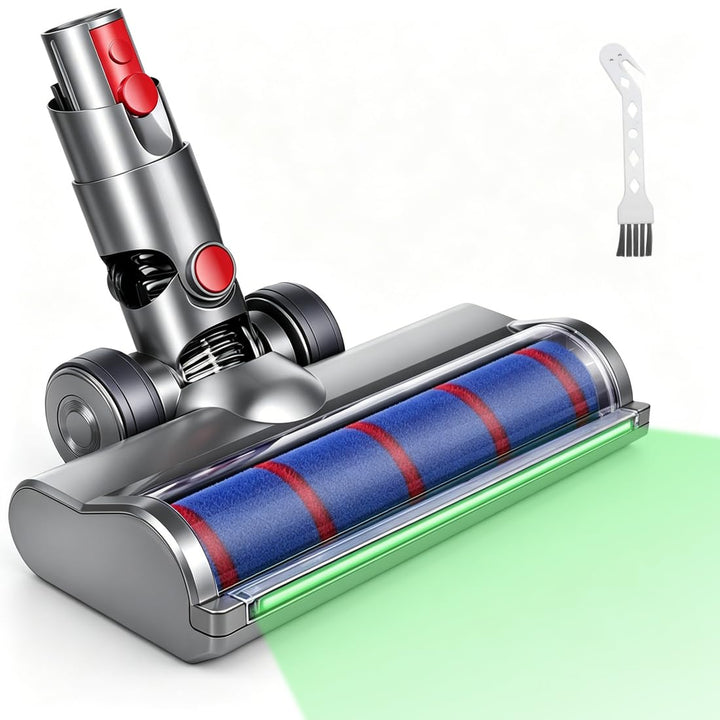 LED Bürste Bodendüse kompatibel für Dyson V12 Detect Slim, Ersatzbürste Bürsten Zubehör, Soft-Roller