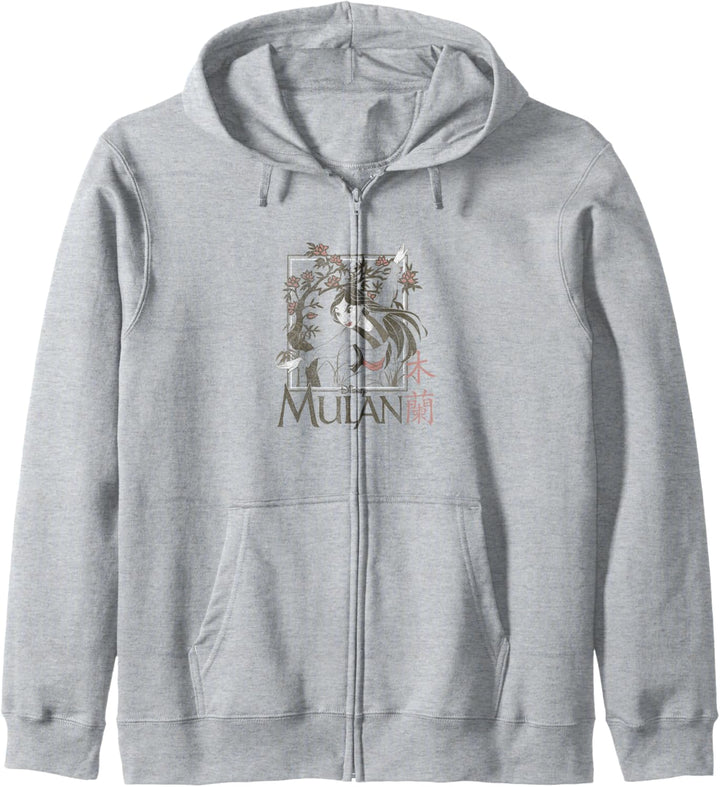 Disney Mulan Floral Square Portrait Kapuzenjacke