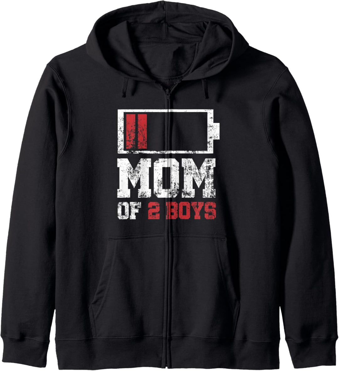 Mutter von 2 Jungen Lustiges Geschenk vom Sohn Muttertag Kapuzenjacke