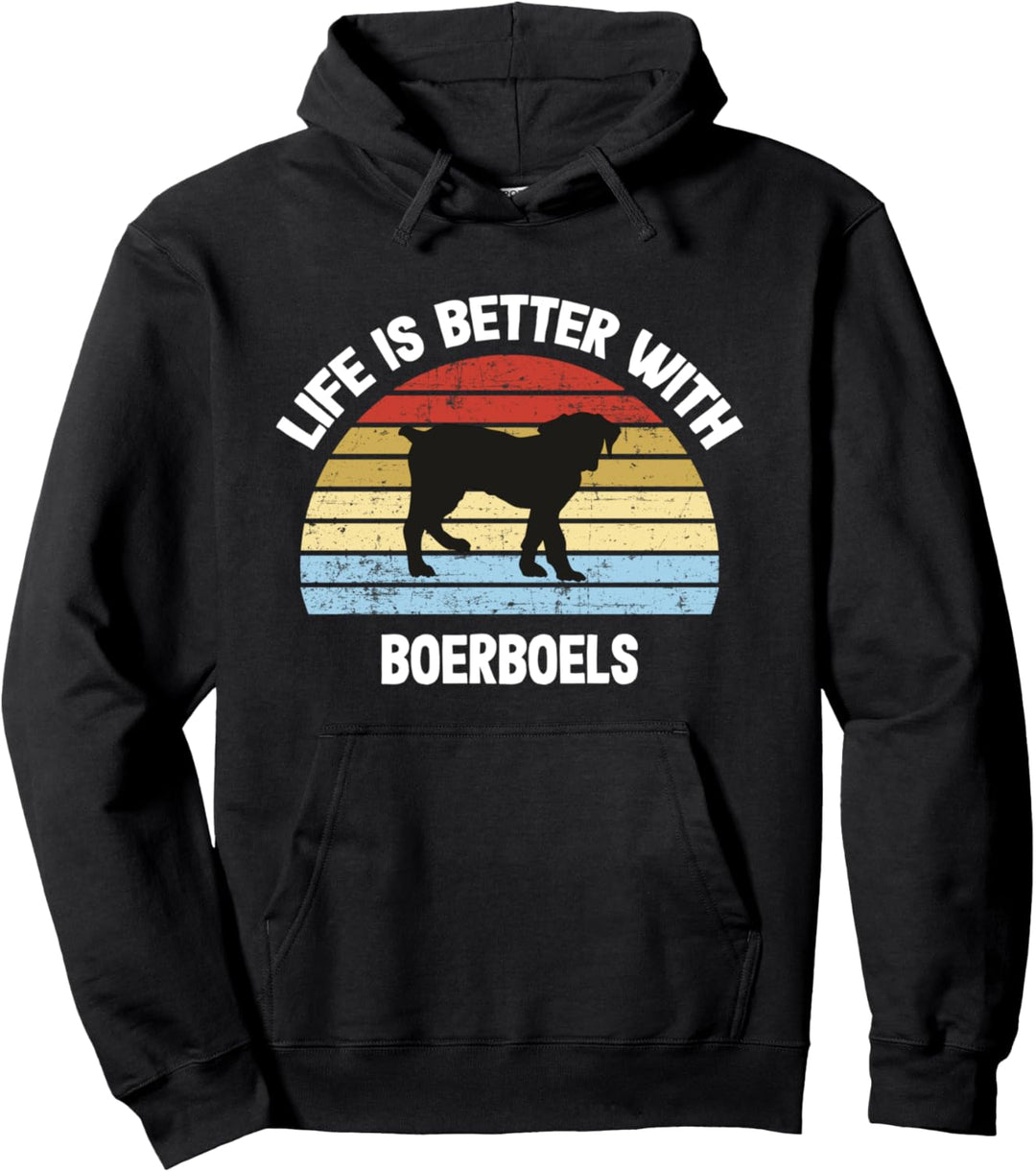 Retro Boerboel Hund Geschenk Pullover Hoodie