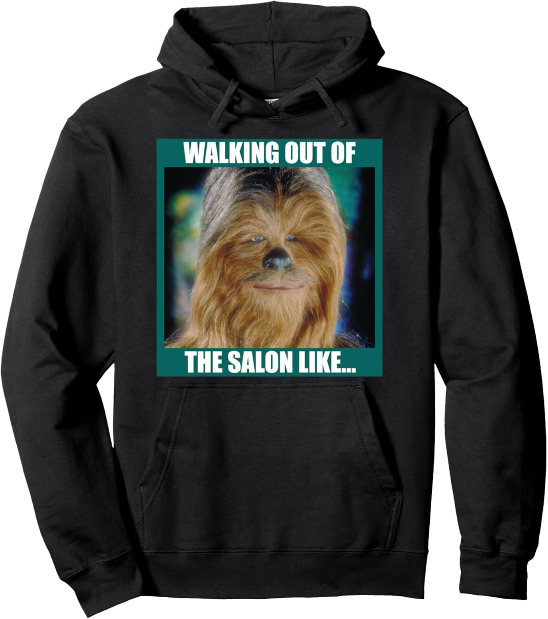 Star Wars Chewbacca Walking Out Of The Salon Like Pullover Hoodie