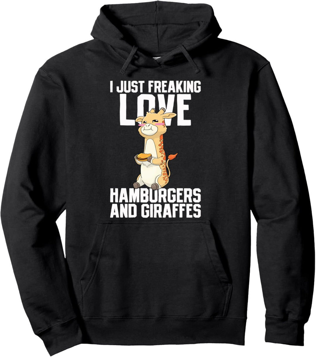 Hamburger Giraffe Kawaii Pullover Hoodie