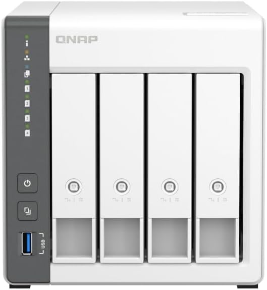 Qnap TS-433-4G ARM 4-Core Cortex-A55 2,0GHz Prozessor, 4 GB onboard (Nicht erweiterbar) Bundle mit 4