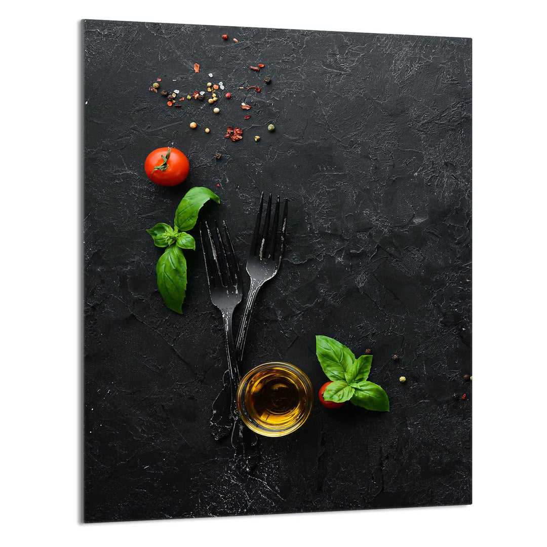 DarHaus Herdabdeckplatte einteilig 40x52 cm Ceranfeld Abdeckung Glas Spritzschutz Abdeckplatte Glasp